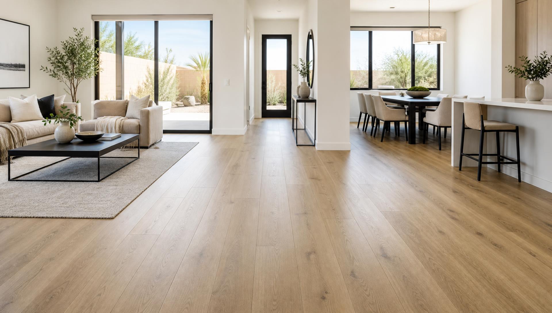 Beautiful professionally installed flooring in a Phoenix-area home